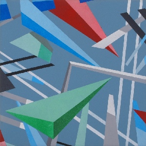 Macrogeometry, Acrylic on Canvas, 30 x 30 x 2 cm, 2017